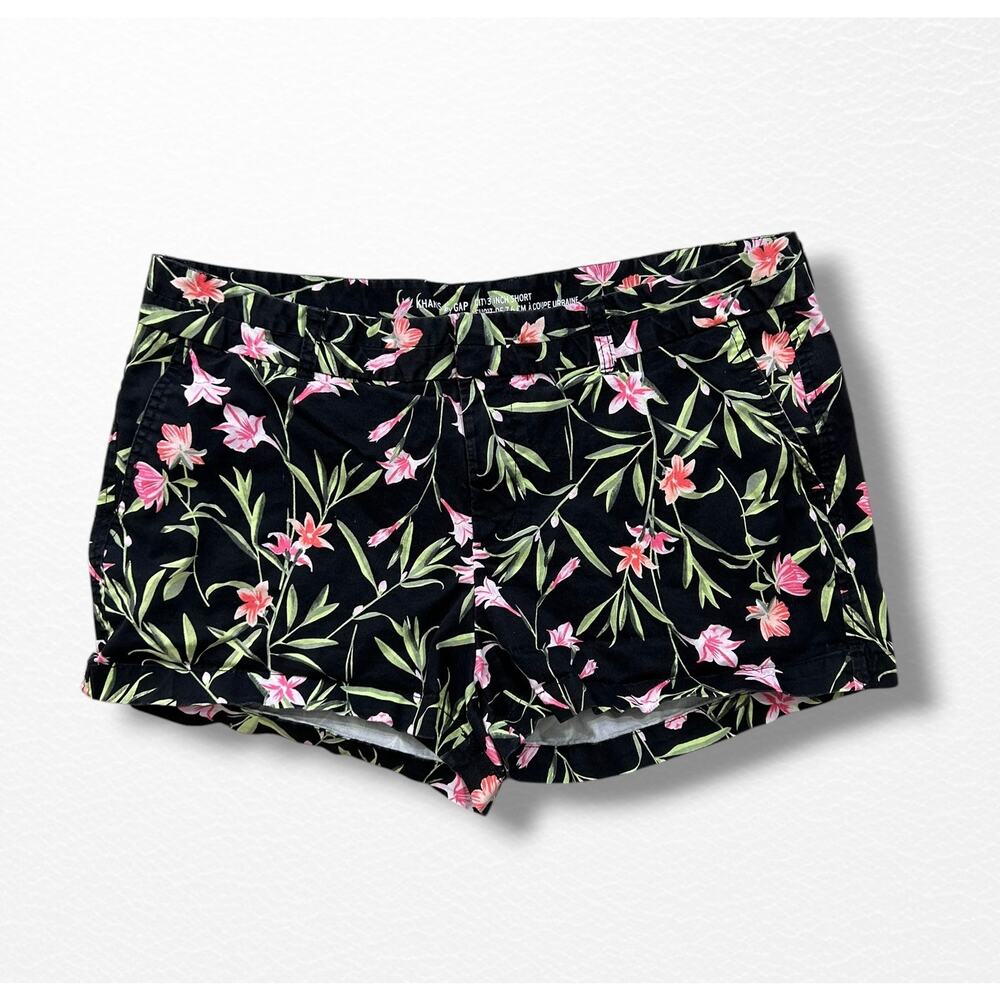 Khakis by Gap 3” Floral City Short, Size 16